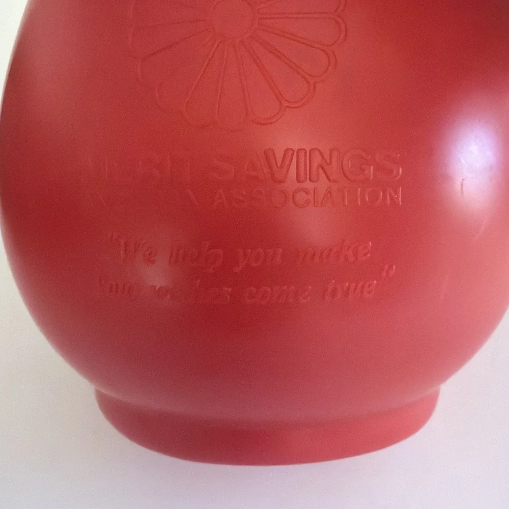 Vintage Japanese DARUMA Doll, Good Luck, Success, Longevity, Piggy Bank, Japan